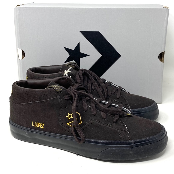 Converse Louie Lopez Pro Shoes Mid Top Suede Brown Women's Size Sneakers A01247C - Picture 1 of 10